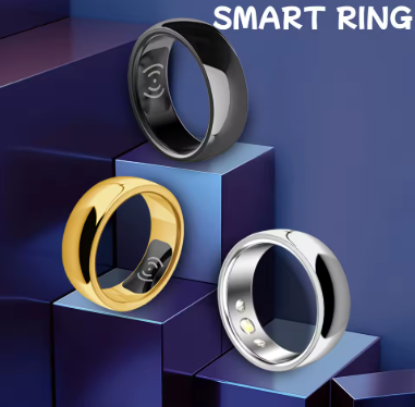 Everyday Wellness Smart Ring – Sleek Health & Sleep Tracker with Magnetic Charging Base